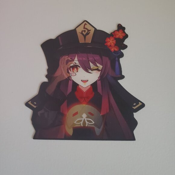 Genshin Impact Hu Tao 3D View Perspective Changing Sticker - Picture 4 of 9